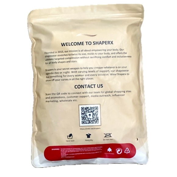 🩱👜 SHAPERX Colombian Nude Shapewear Bodysuit | Tummy Control‎ | Size 4X NWT - Picture 2 of 7